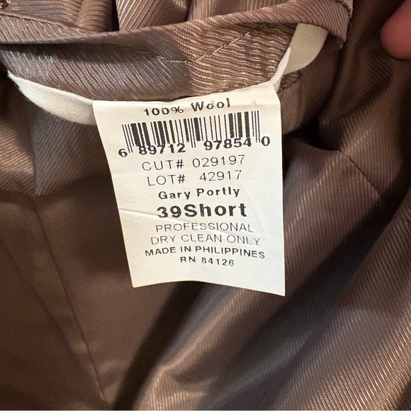 Stanley Blacker Sport Coat Blazer Men’s 39S Tan Brown Tweed Houndstooth Jacket - Picture 7 of 7